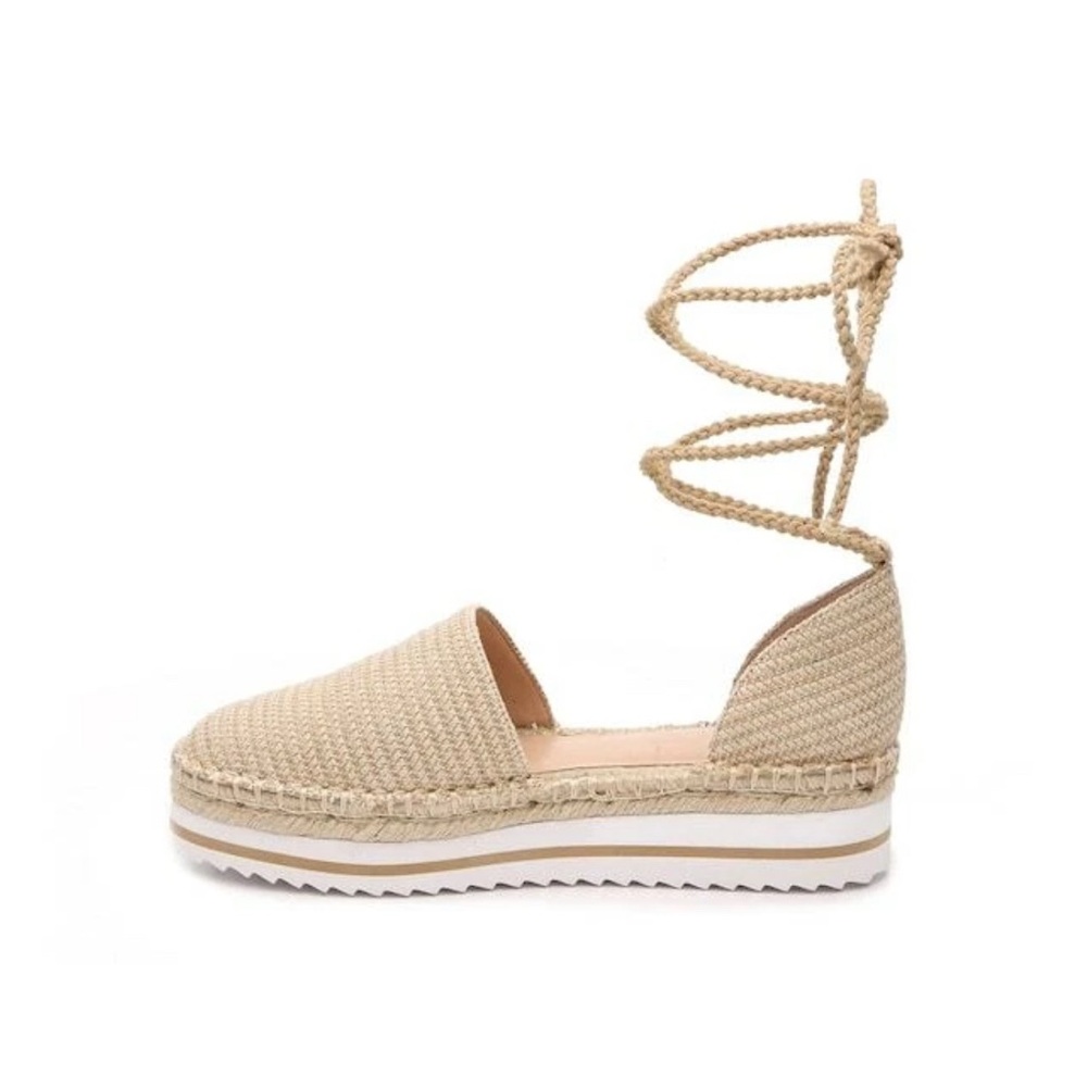 Jennifer Lopez Gold Espadrille Platform Slip Ons - Picture 7 of 12